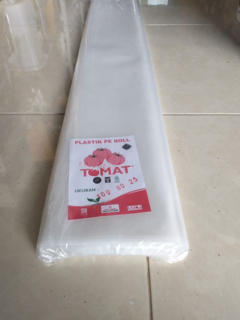 PLASTIK SHEET PE ROLL 100X 80mic X 25m TOMAT / PLASTIK COR (AA)