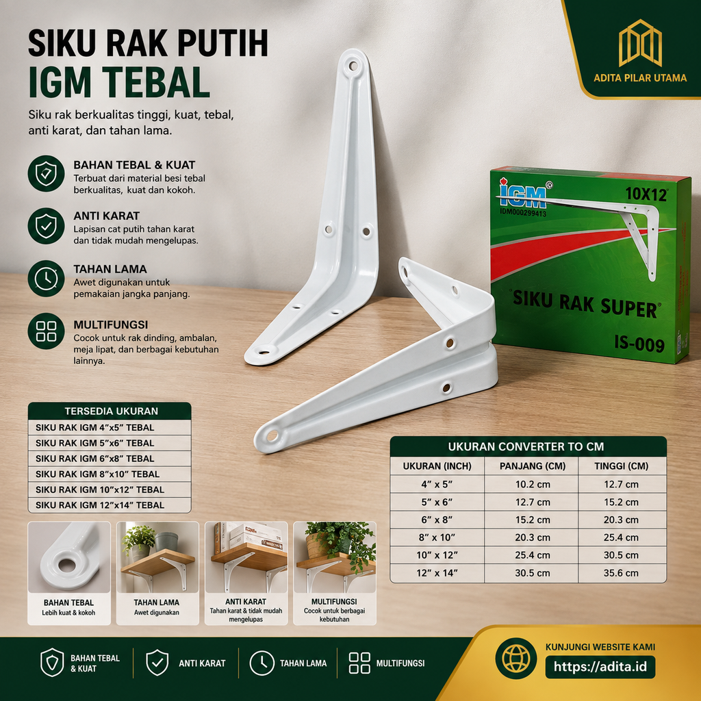 SIKU RAK IGM 10X12 TEBAL (AA)
