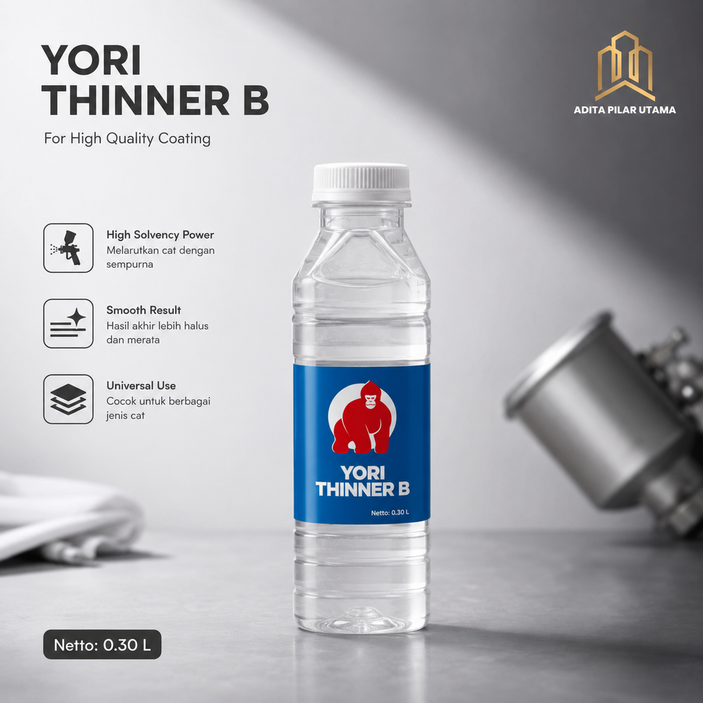 THINNER B YORI BOTOL 0.30liter (AA)