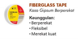 ISOLASI GYPSUM / KASA GYPSUM HOME CARE FIBERGLASS 3CMX40MTAPE (AA)