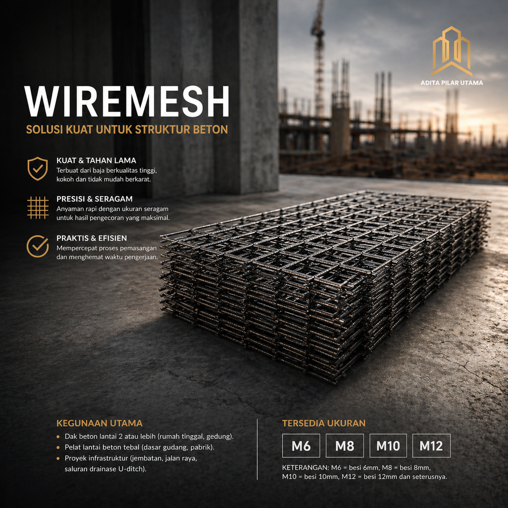 WIRE MESH M6 540cm x 210cm x Ø6mm (Sket 5.70) (AA)