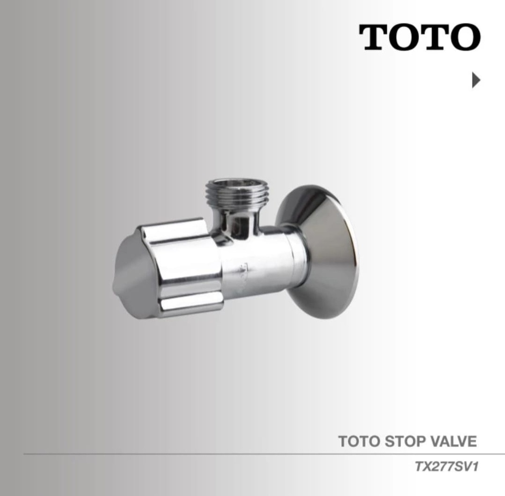 TOTO STOP VALVE W/O FLEXIBLE HOSE TX277SV (AA)
