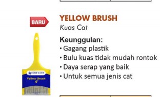 KUAS 2 DIM HOME CARE YELLOW BRUSH (AA)