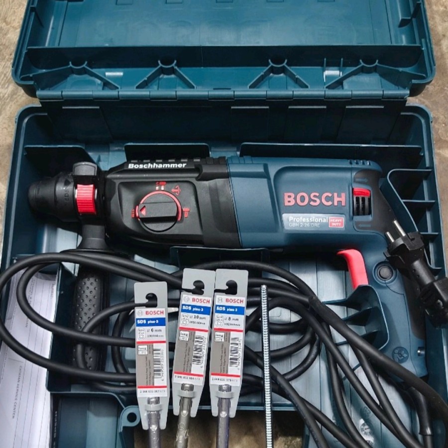 MESIN BOR IMPACT BOSCH GBH 2-26 DRE - ROTARY HAMMER BOR (AA)