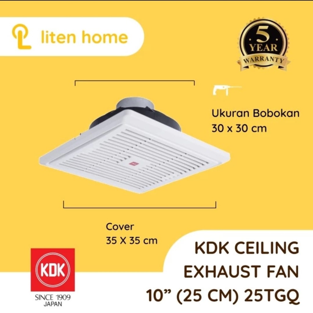 CEILING EXHAUST FAN 10" - KDK 25TGQ2 (AA)