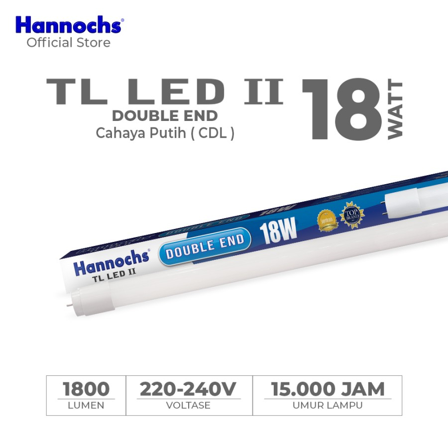 LAMPU LED TL DE 18W x 120cm HANNOCHS (AA)