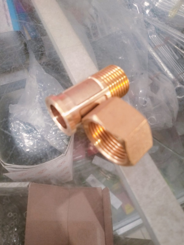 KOPLING/COUPLING METERAN AIR KUNINGAN 1/2" COUPLER WATER METER (AA)