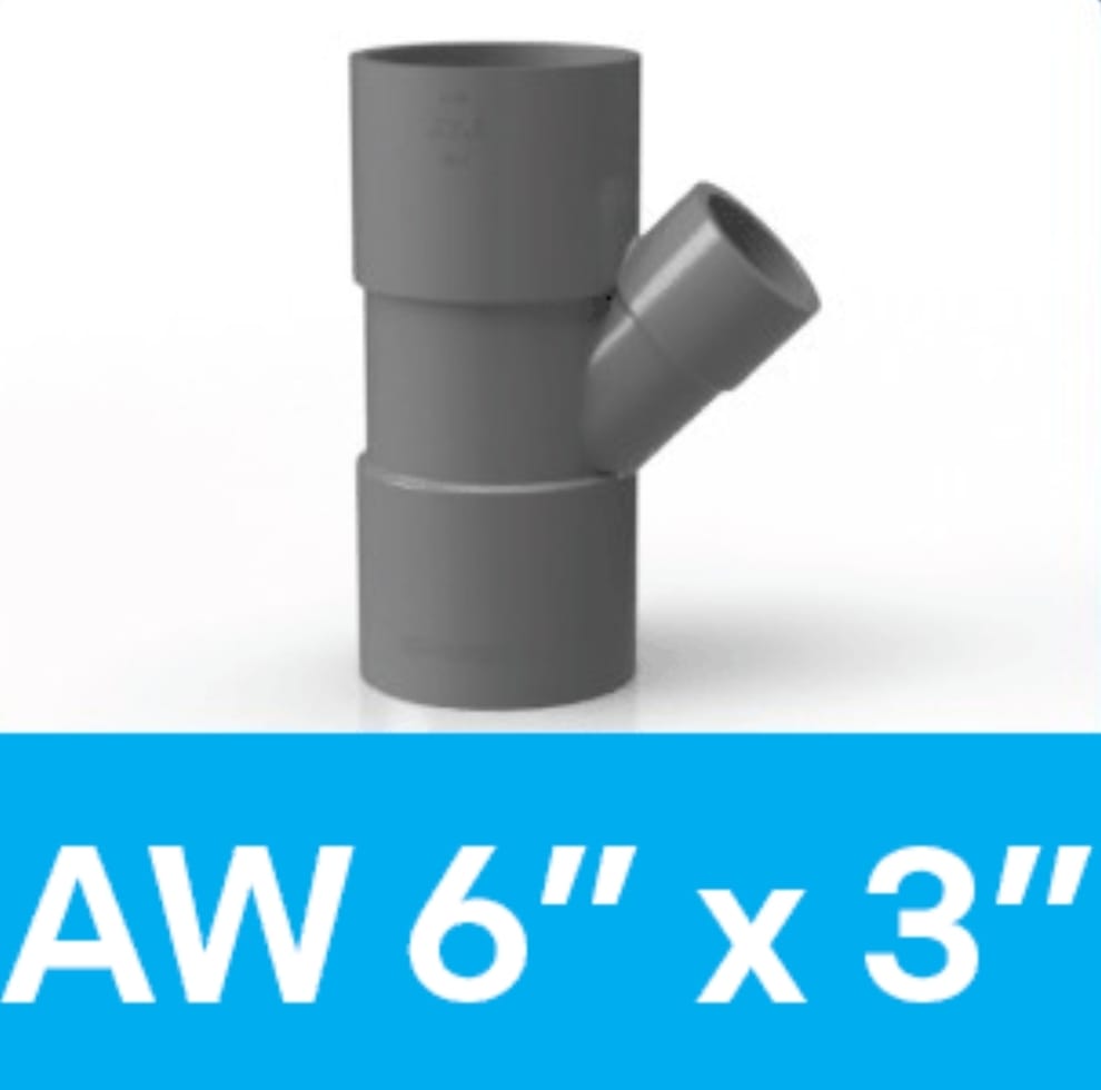 TEE YEE 45° AW 6X3 RUCIKA AW (AA)