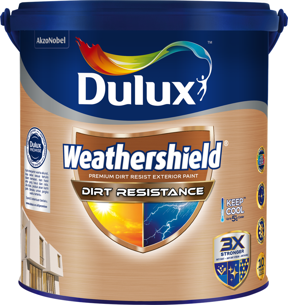 Dulux Weathershield Dirt Resistance A928 ANAYA AZANA SELASAR BALL ROOM DRIED CLAY MATT GALON 2.5LT (AA)