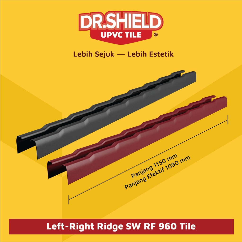 DR. SHIELD Left / Right Ridge SW RF 960 (Genteng) (AA)