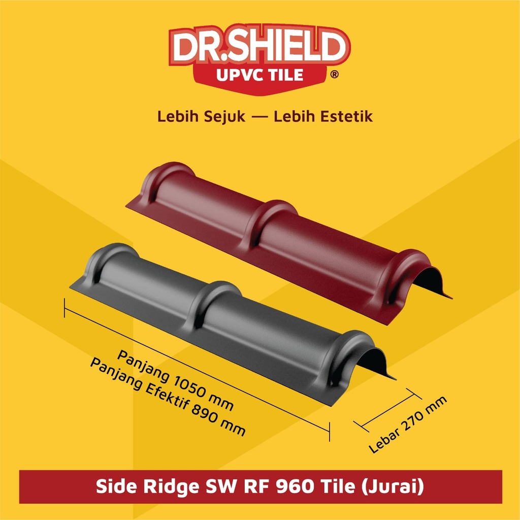 DR. SHIELD Side Ridge SW RF 960 (Genteng) (AA)