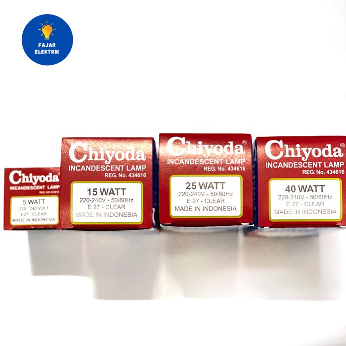 LAMPU PIJAR CHIYODA / LAMPU BOHLAM CHIYODA 25W KUNING (AA)