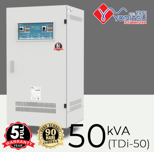 Yoritsu Stabilizer Listrik TDi-50 kVA Dual Display ( 3 Phase ) (AA)