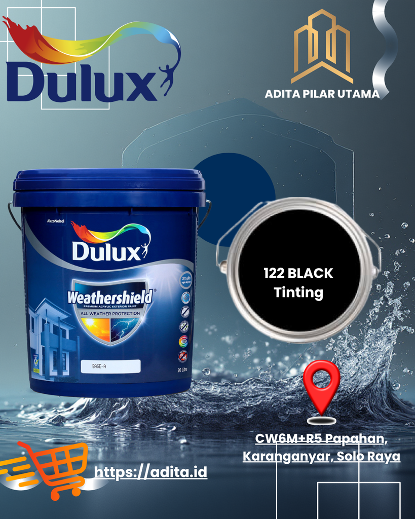 Dulux Weathershield 122 Black-D-GL (AA)