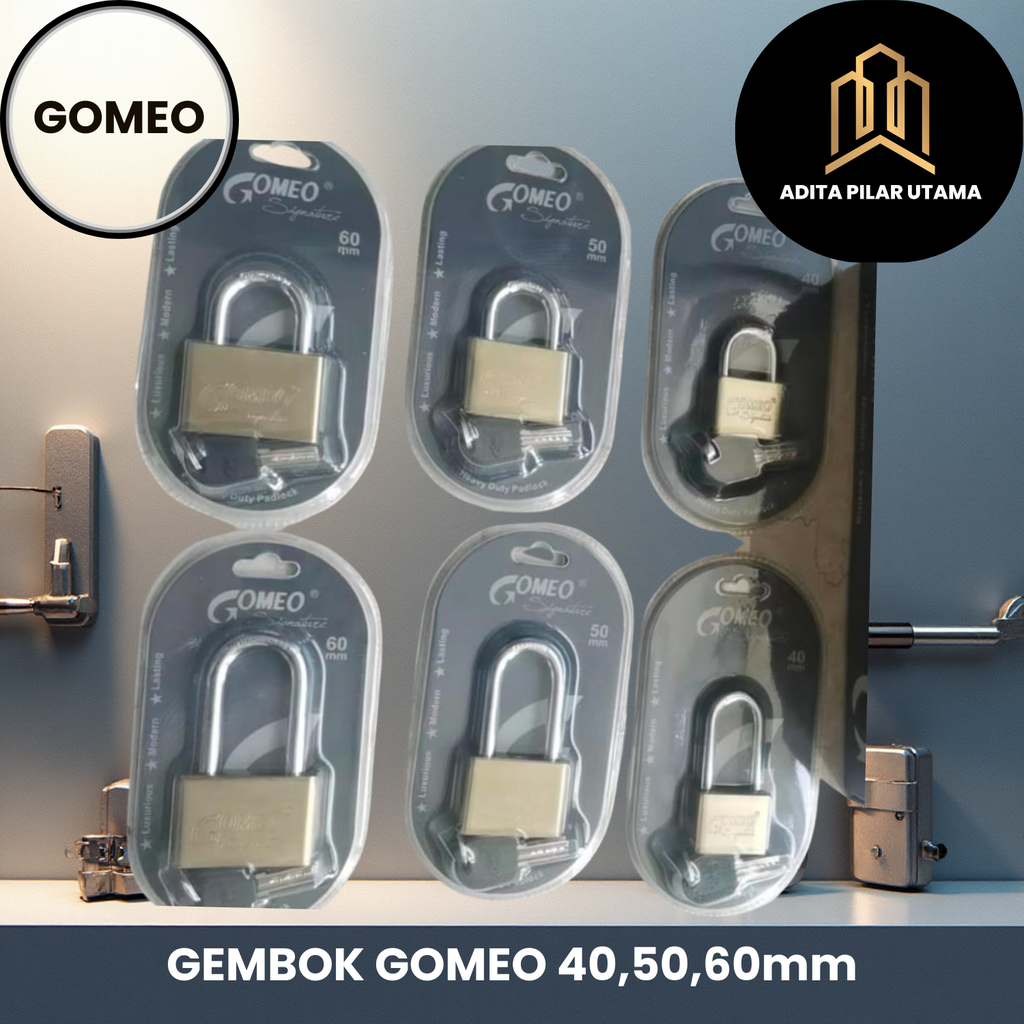 GEMBOK KUNINGAN 40MM LPJ GOMEO (AA)