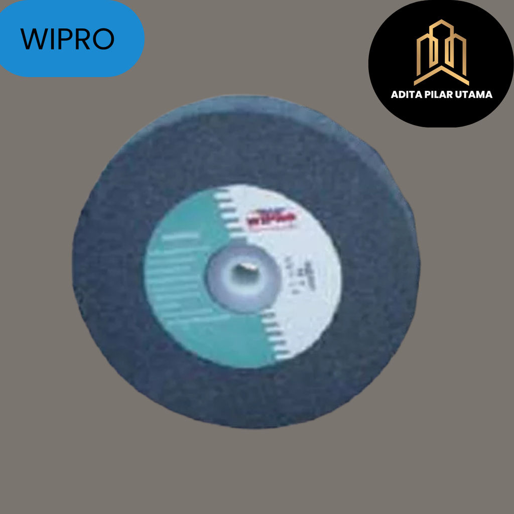 Wipro batu Grinding Wheel GC 8' x 1 x 1 1/4 A46QVIA HITAM-(96-4060-060) (AA)
