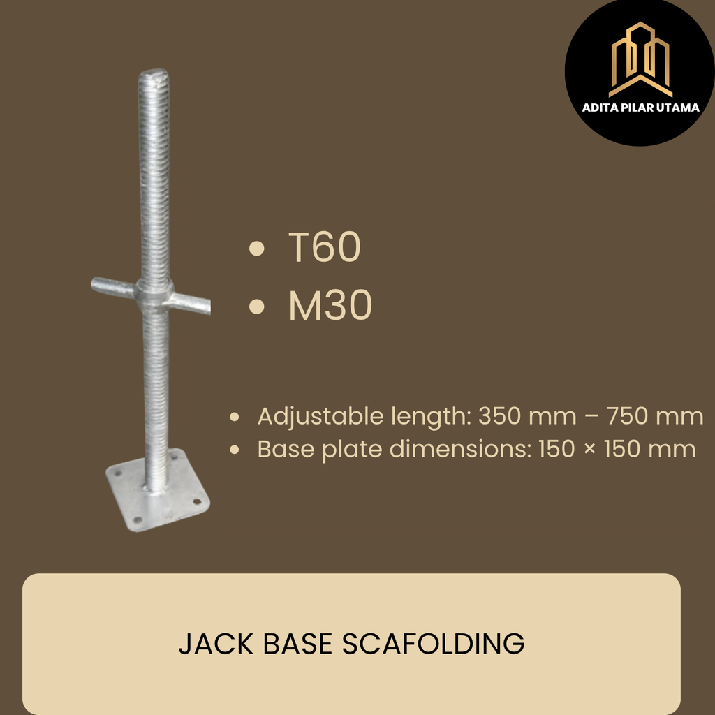 JACK BASE 60SM SCAFOLDINGT (AA)