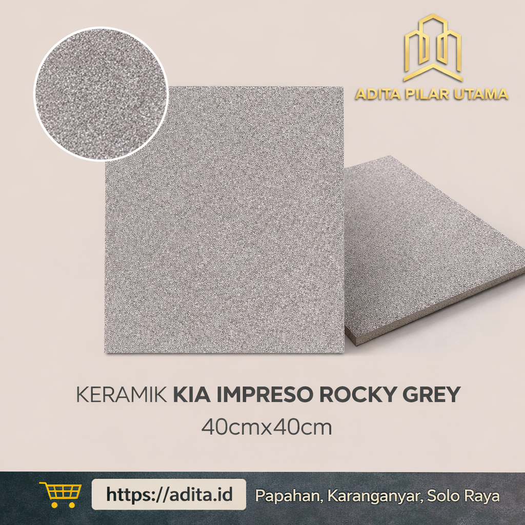 KERAMIK 40/40 KIA IMPRESO ROCKY GREY KW1 1DOS=6LBR (AA)