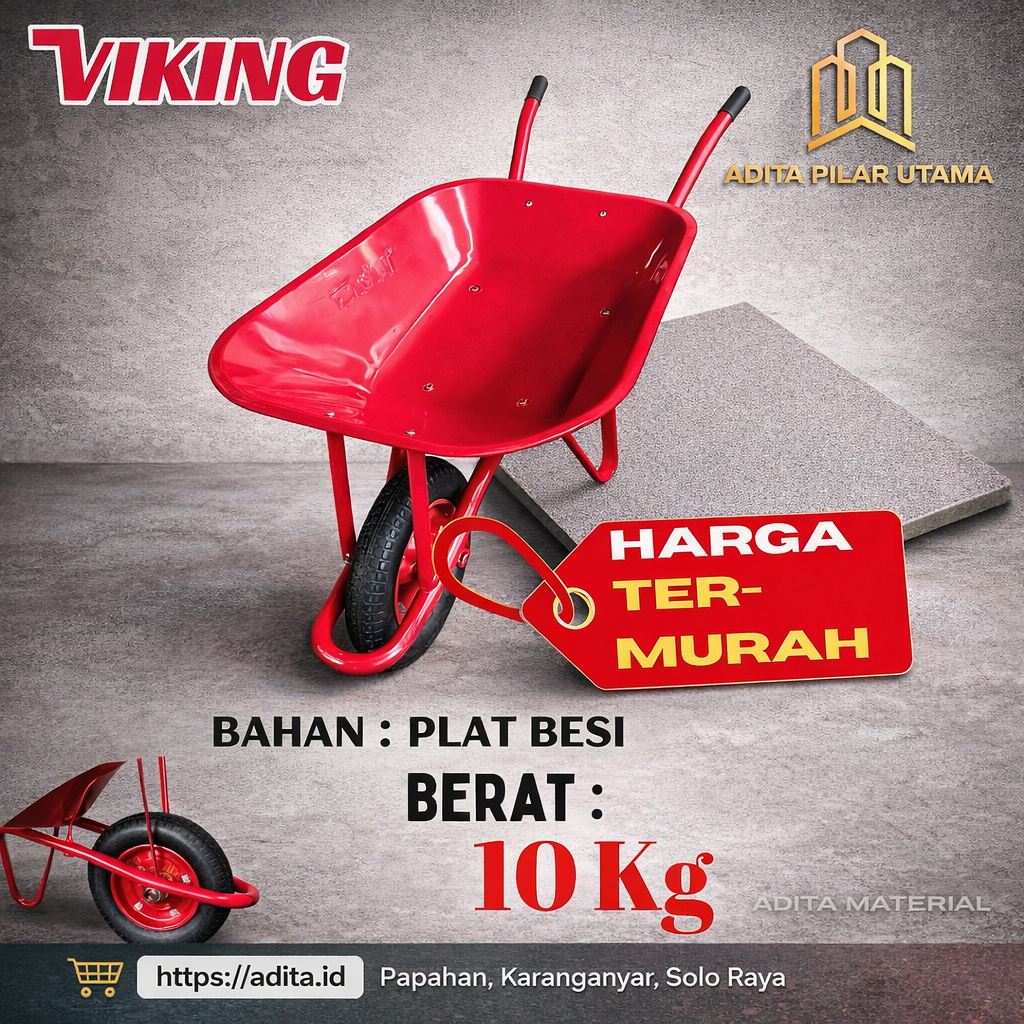 GEROBAK DORONG VIKING - 10KG (AA)
