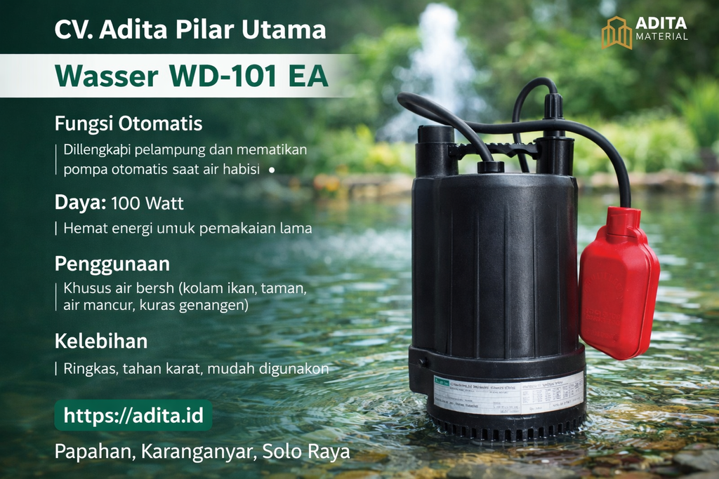 Waser seri WD 101 EA 100w SUBMERSIBLE (AA)