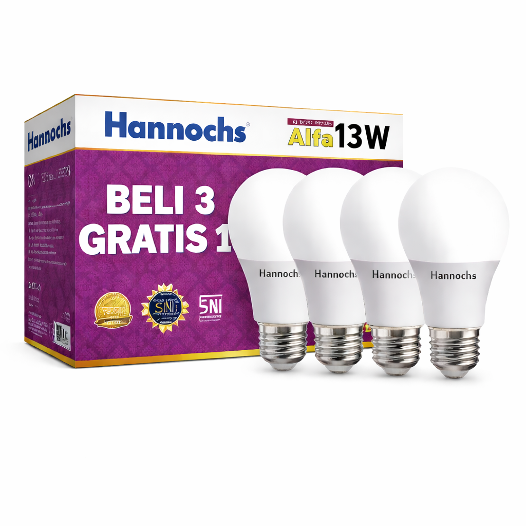 LAMPU LED HANNOCHS 13W ALFA HANNOCHS (PAKET) (AA)