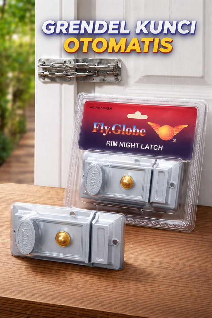 Grendel Kunci Otomatis FlyGlobe (AA)