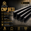 CNP BESI 100 x 50 x 2.00mm (asli) CNP BESI  EQ (18Kg) BIRU-PTH (KAKI 50 +/-4,5cm) (AA)