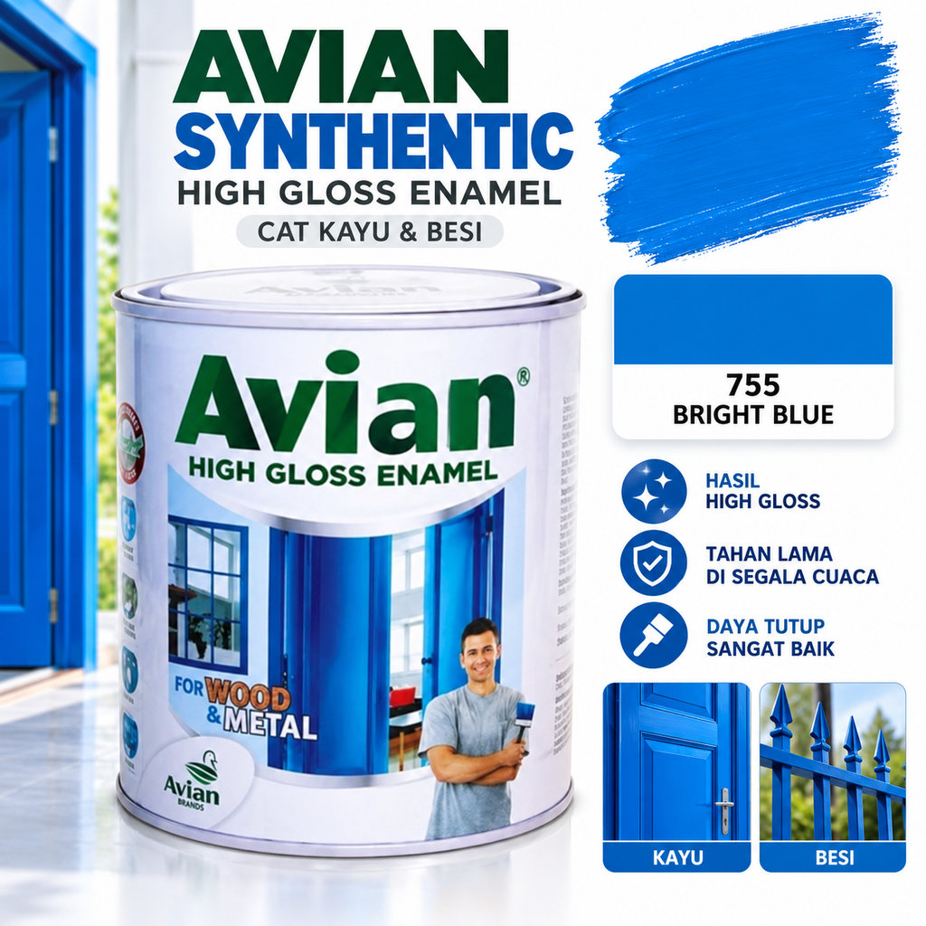 AVIAN SYNTHENTIC 755 BRIGHT BLUE-B-KL (AA)