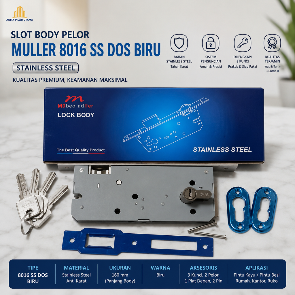 SLot Pintu Body Pelor Muller (AA)