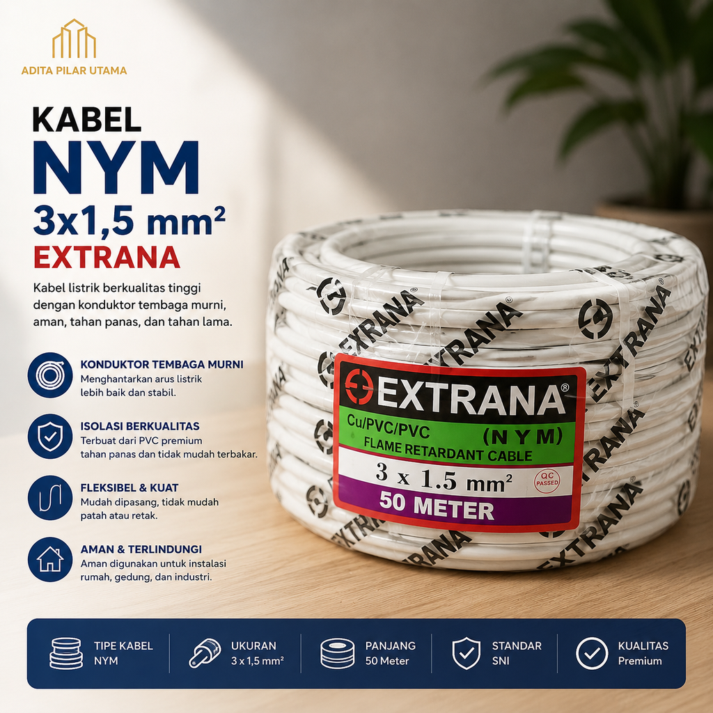 KABEL NYM 3X1,5 EXTRANA (AA)