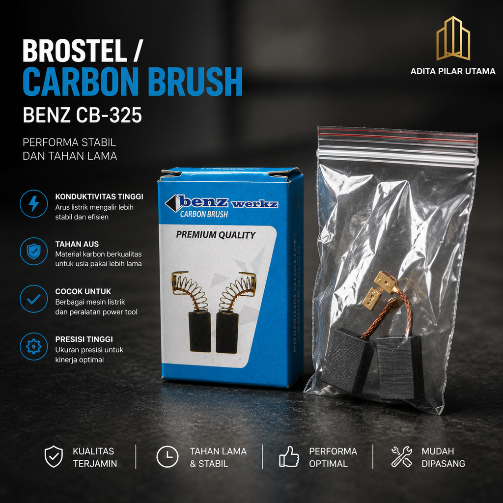 BROSTEL / CARBON BRUSH  BENZ CB-325 (AA)