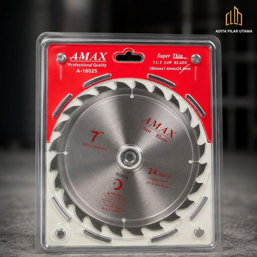 TCT SAW BLADE 7 INCH 24T AMAX (AA)
