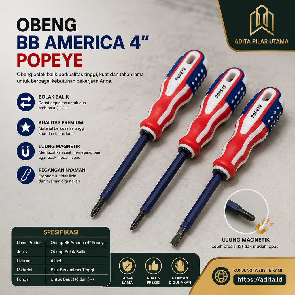 OBENG BB 4" AMERICA (AA)