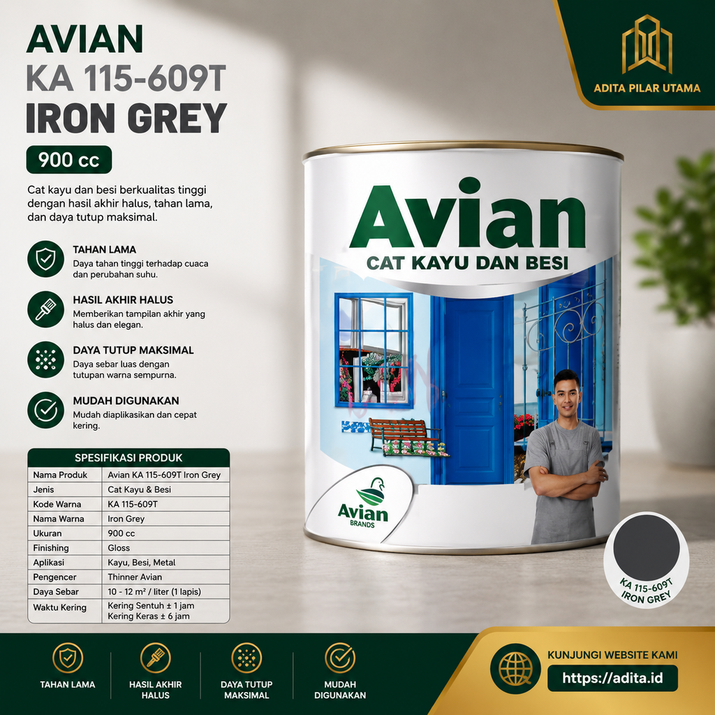 AVIAN KA 115-609T IRON GREY 900CC-A-KL (AA)