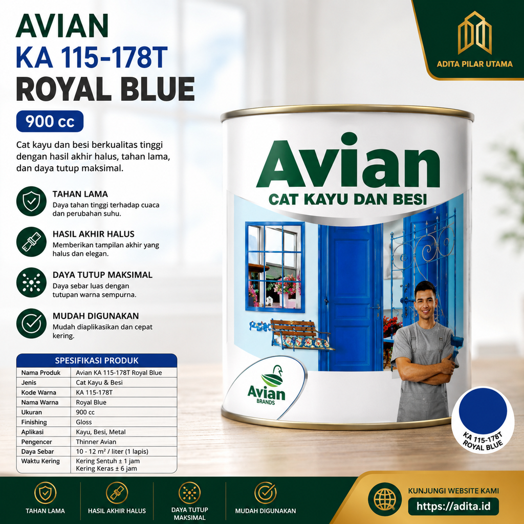 AVIAN KA 115-178T ROYAL BLUE 900CC-A-KL (AA)