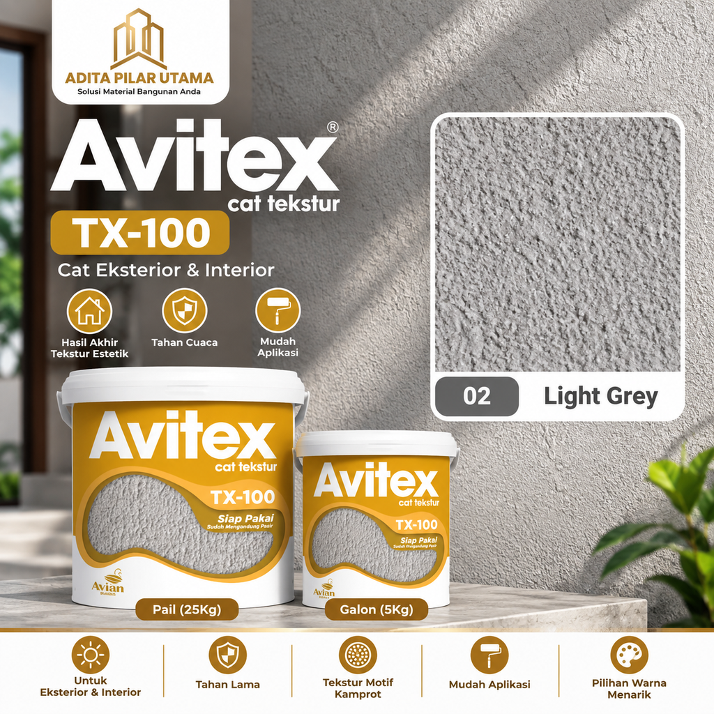 Avitex TX 100 CAT TEKSTUR Light Grey 02  (AA)