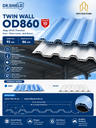 Dr.Shield Twin Wall OD860 WARNA (PUTIH/BIRU) L 92CM/EF 86CM (AA)