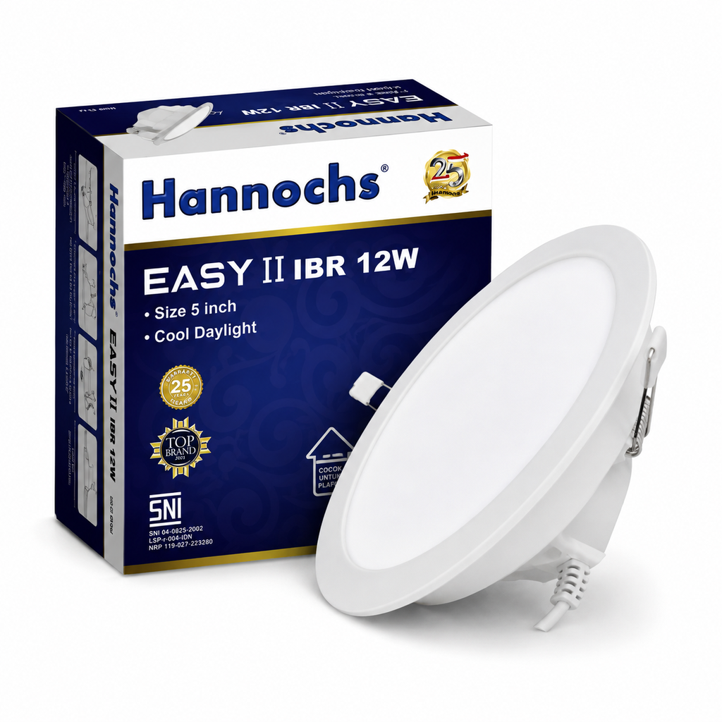 Led EASY DLB 12W 5" IBR HANNOCHS PUTIH (AA)