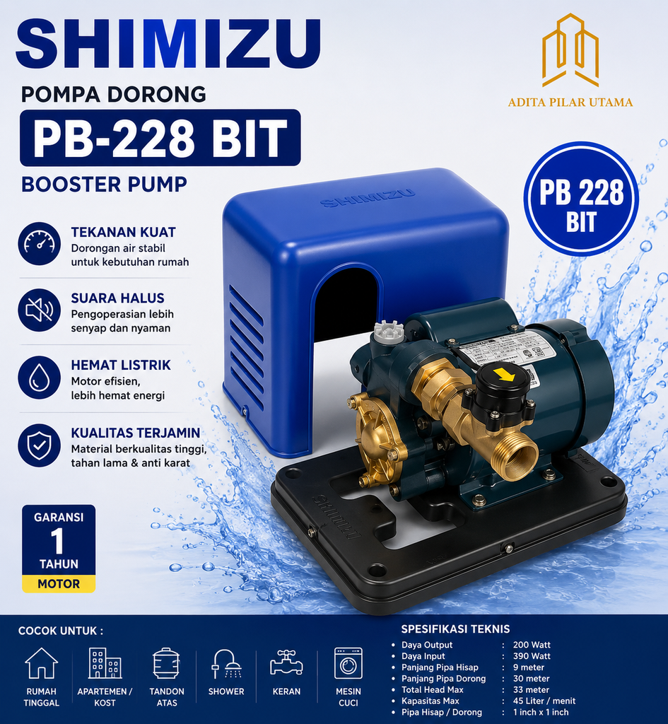 POMPA DORONG SHIMIZU PB-228 BIT BOSTER PUMP (AA)