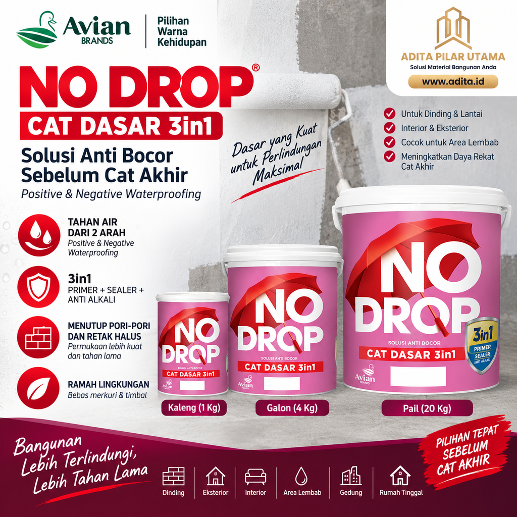 NO DROP CAT DASAR 1Kg (AA)