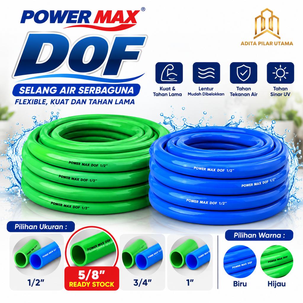 Selang Air 5/8 Power Max DOF (1ROLL=50M) (AA)