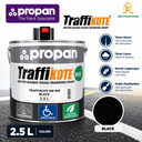 PROPAN TRAFFIKOTE 108 WB BLACK GALON 2.5 (AA) (stop order)