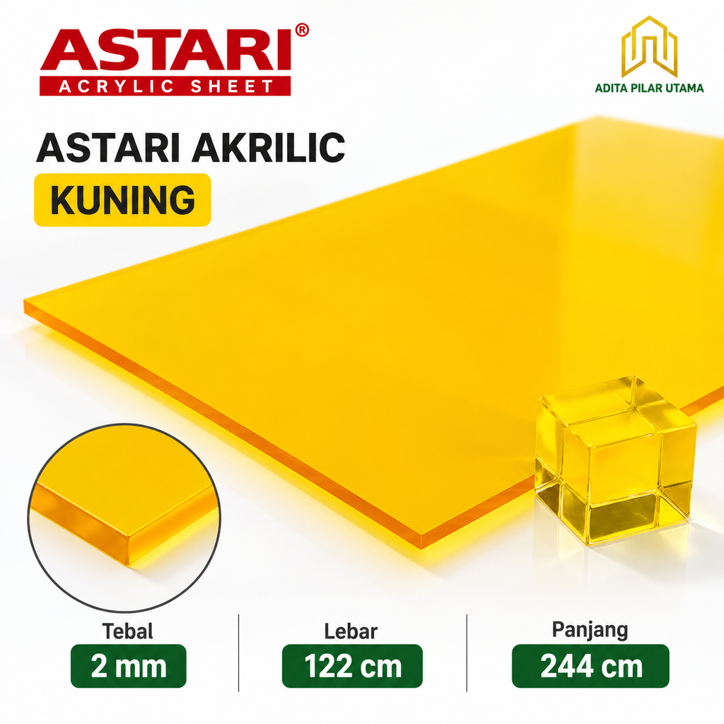 ASTARI AKRILIC KUNING 2mmx122X244cm (AA)