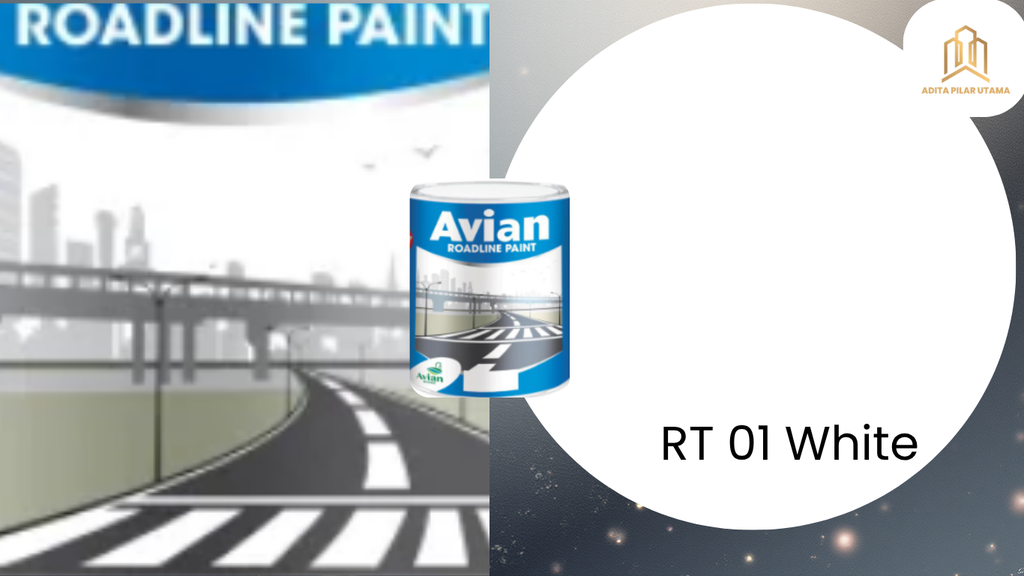 AVIAN ROAD LINE- CAT JALAN RT01 WHITE (AA)