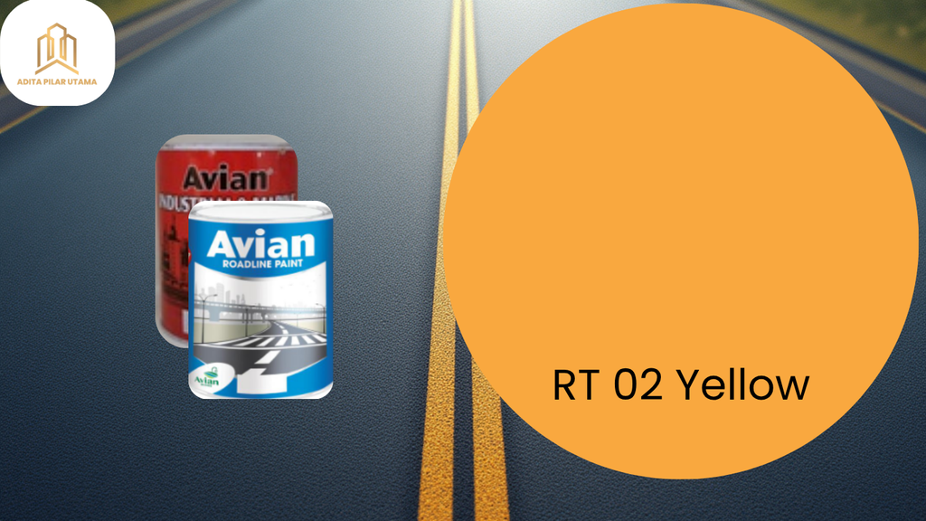 AVIAN ROAD LINE- CAT JALAN RT02 YELLOW (AA)