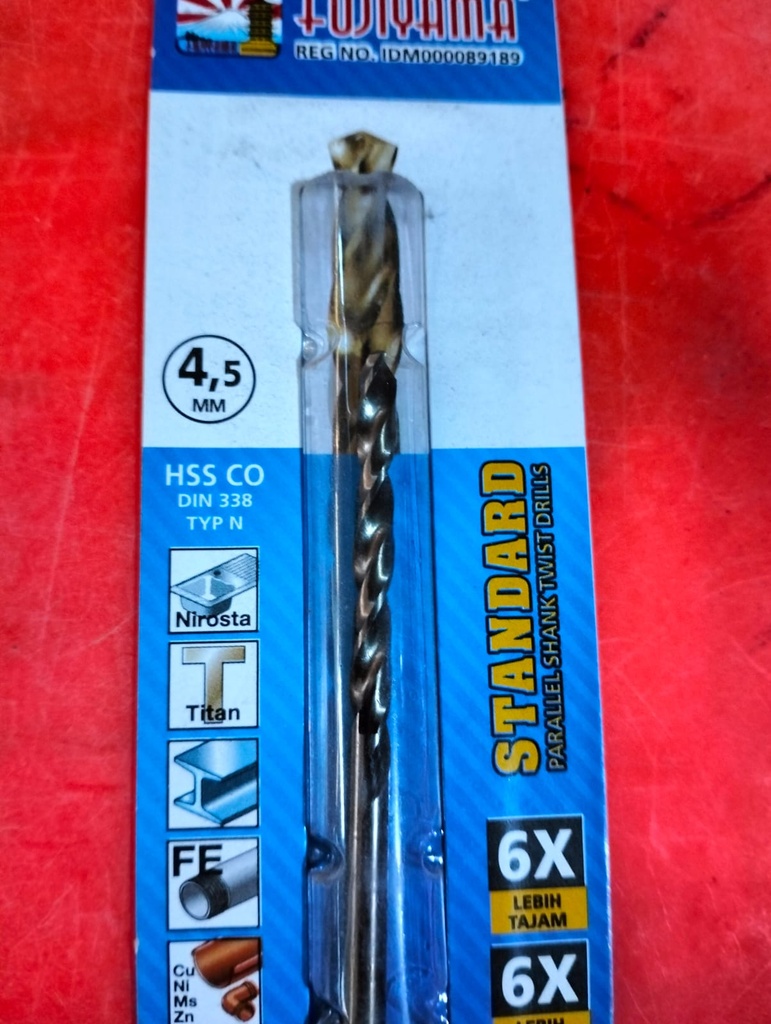 BOR KAYU/BESI 4,5MM COBALT FUJIYAMA