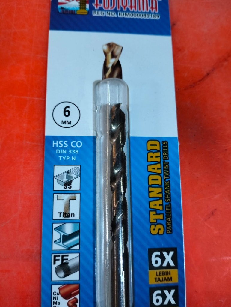 BOR KAYU/BESI 6 MM COBALT FUJIYAMA