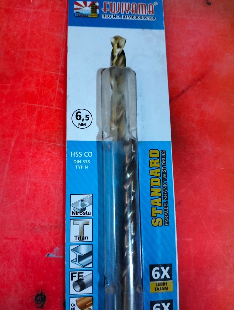 BOR KAYU/BESI 6.5 MM COBALT FUJIYAMA