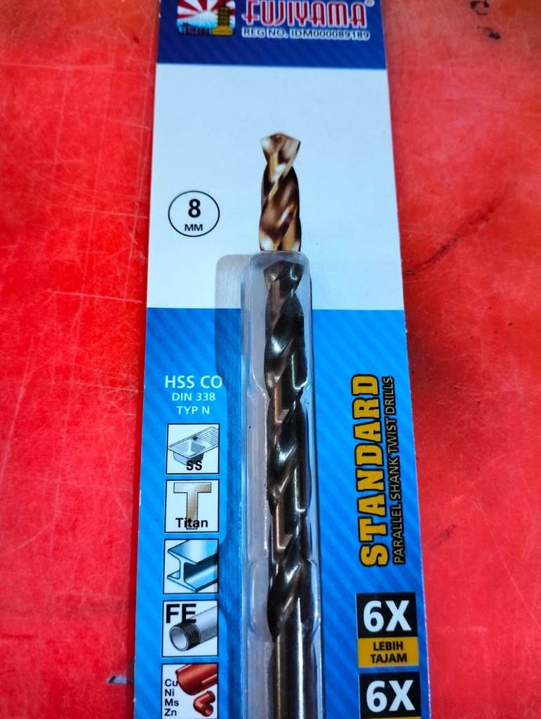 BOR KAYU/BESI 8 MM COBALT FUJIYAMA