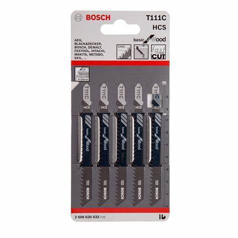 BOSCH JIGSAW BLADE FOR WOOD T111C